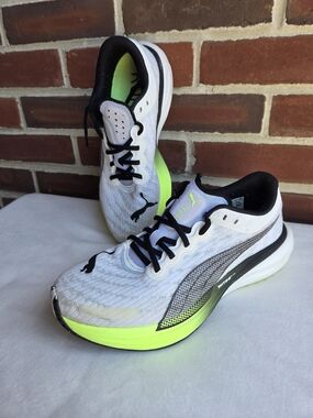 PUMA Deviate Nitro 2 Women’s Running Shoes White Neon US 9 UK 6.5 EU 40